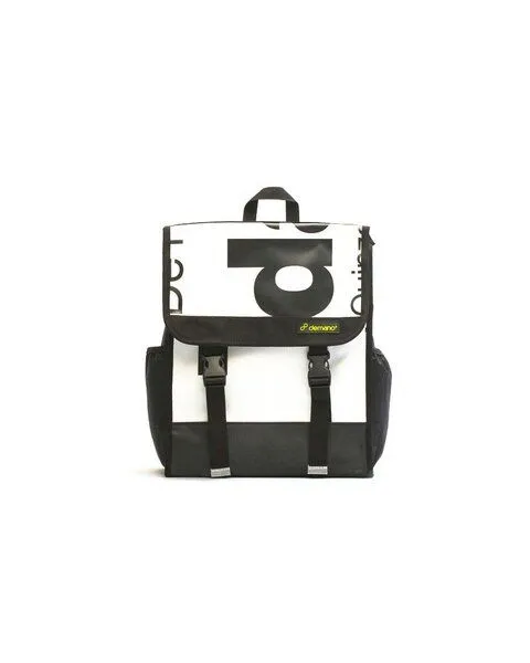 DEMANO DEMANO Rucksack aus Recycelten Bannern Verdi S, Weiss, – Produktbild 1 von 4