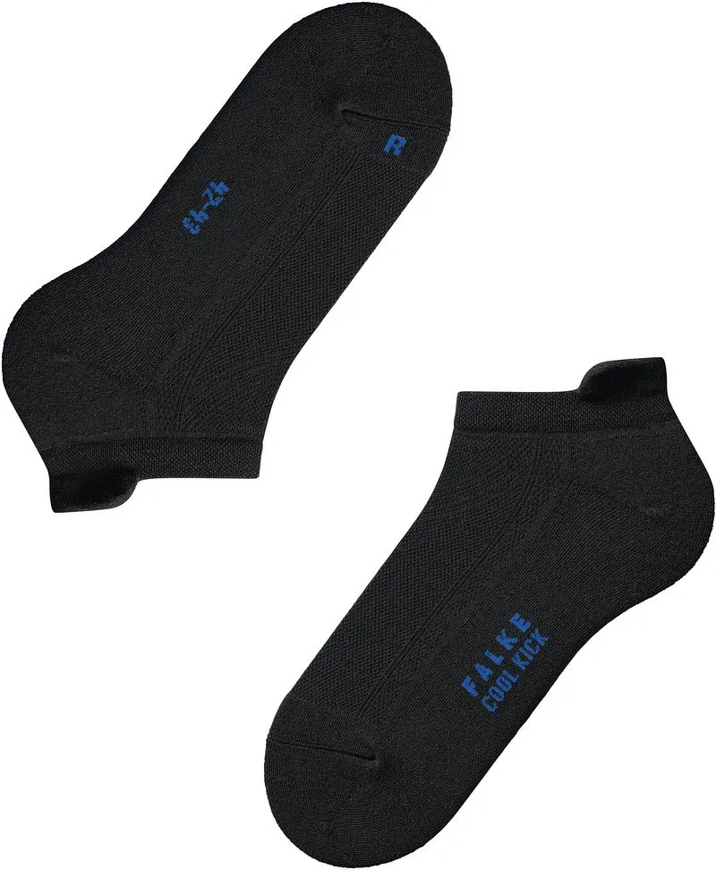 Falke FALKE Cool Kick Sneakersocken | leichte Plüschsohle, Schwarz, – Produktbild 1 von 8