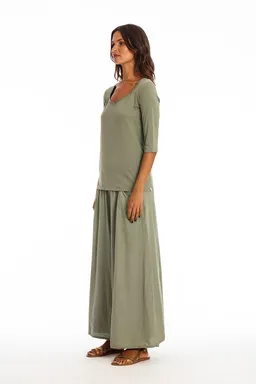 RAVENS VIEW IBIZA RAVENS VIEW IBIZA Damen vegan Top Sasha Khaki Grün – Produktbild 1 von 1