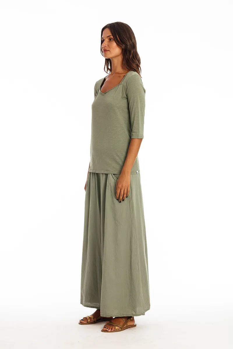 RAVENS VIEW IBIZA RAVENS VIEW IBIZA Damen vegan Top Sasha Khaki Grün, Grün, – Produktbild 1 von 2
