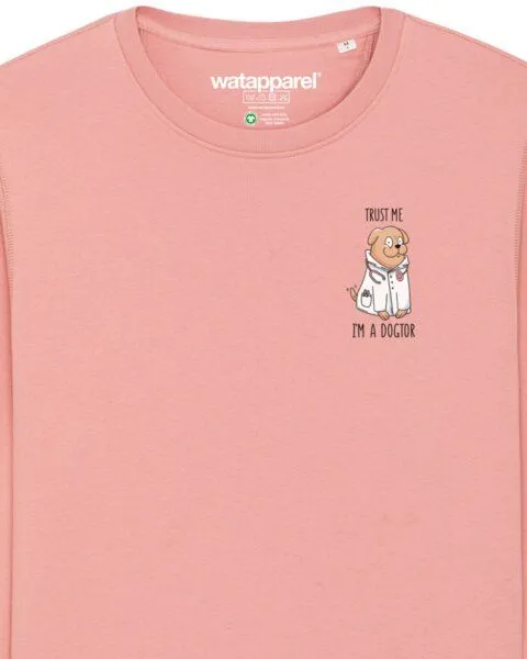 watapparel watapparel Sweatshirt Unisex Dogtor, Canyon pink, – Produktbild 3 von 3