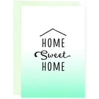 Bow & Hummingbird Bow & Hummingbird Mini-Grußkarte Home Sweet Home – Produktbild 1 von 1