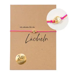 Bow & Hummingbird Bow & Hummingbird Armband auf Karte - Smiley - Ich schenke dir ein Lächeln – Produktbild 1 von 1