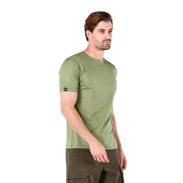 Woolona Woolona Merino T-Shirt - NOTUS - 100% Merinowolle, Hellgrün, – Produktbild 1 von 2