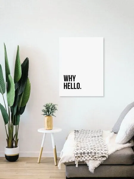 Photocircle Photocircle Poster / Leinwandbild - Why Hello No4 – Produktbild 4 von 4