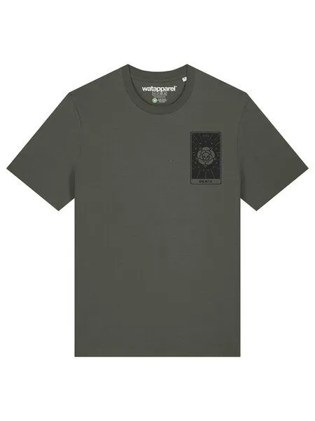 watapparel watapparel T-Shirt Unisex Tarot Death, Khaki, – Produktbild 2 von 3