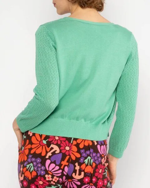 blutsgeschwister Blutsgeschwister Sweet Petite Cardigan - aus Bio-Baumwolle, Mint cordial green (grün), – Produktbild 1 von 3