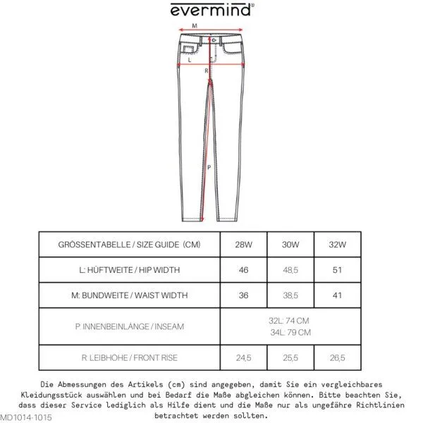 Evermind Evermind M's Skinny Fit-MD1015, Carbon gray, – Produktbild 1 von 4