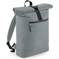 BagBase BagBase Kurierrucksack Recycelter Roll-Top Rucksack Backpack Rolltop Notebook Fach, Pure grey, – Produktbild 1 von 2