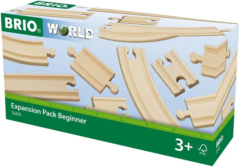 BRIO BRIO Gleise-Set BRIO® WORLD, Kleines Schienensortiment, (Set), aus Holz, FSC® - schützt Wald, Beige, – Produktbild 4 von 4