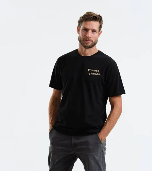 Gary Mash GARY MASH Shirt Powered by Knödel. aus Biobaumwolle, Schwarz, – Produktbild 1 von 4