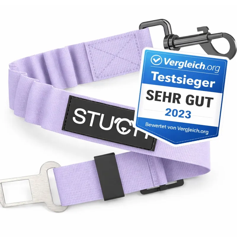 STUCH STUCH Universeller Bungee Autogurt für Hunde & Katzen flieder, Flieder, – Produktbild 1 von 2