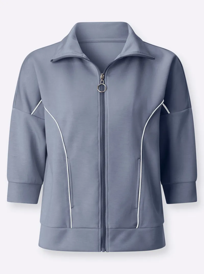 Witt Sweatjacke, Taubenblau, – Produktbild 1 von 2
