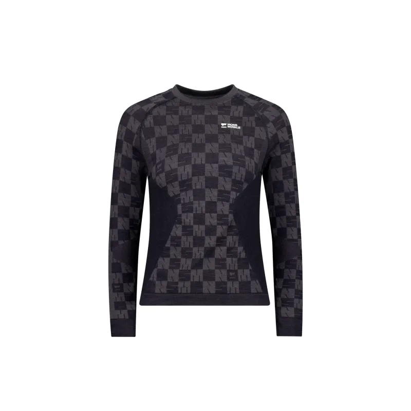 Mons Royale Langarm Merinowoll T-Shirt Damen Mons Royale Ascender, Noir, – Produktbild 1 von 1