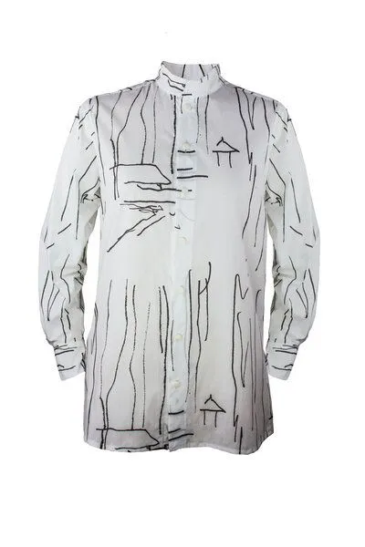 Sophia Schneider-Esleben Sophia Schneider-Esleben Shirt Paul Snow - Unisex Hemd Damenhemd und Herrenhemd aus Bio-Baumwolle – Produktbild 2 von 4
