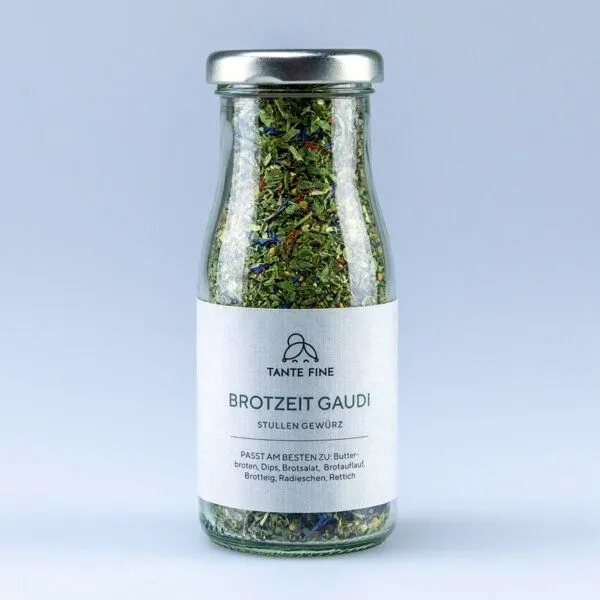 Tante Fine Tante Fine Bio Gewürzmischung BROTZEITGAUDI * würziger Mix für Butterbrote * Brotzgewürz – Produktbild 1 von 2