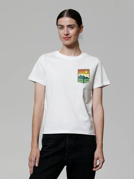 watapparel watapparel T-Shirt Frauen Good Vibe, Off white, – Produktbild 2 von 4