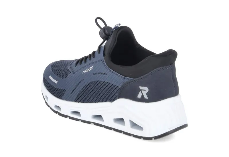 Rieker Rieker Slip On Sneaker N5257-14 Damen Textil & Synthetik blue Slipper, Blau, – Produktbild 3 von 8
