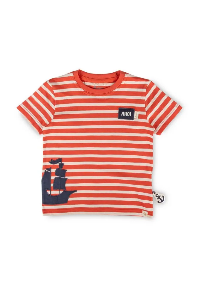 sigikid sigikid T-Shirt Ahoi Little Pirate für Kinder Jungen (1-tlg), Rot, – Produktbild 1 von 5