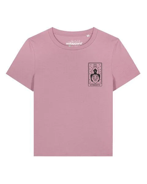 watapparel watapparel T-Shirt Frauen Tarot Strength, Lilac dream, – Produktbild 1 von 2