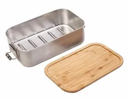 Cameleon Pack Cameleon Pack XL Edelstahl Lunchbox mit Deckel aus Bambus Holz – Produktbild 1 von 1