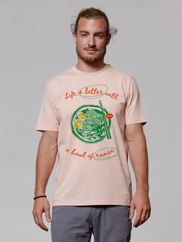 watapparel watapparel T-Shirt Unisex Life is better with ramen – Produktbild 1 von 1