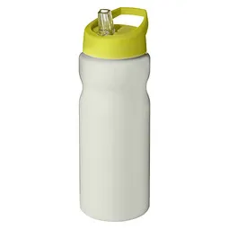 Unbranded H2O Active® Eco Base 650 ml Sportflasche mit Ausgussdeckel, elfenbeinweiß/ limone, Weiß, – Produktbild 1 von 1