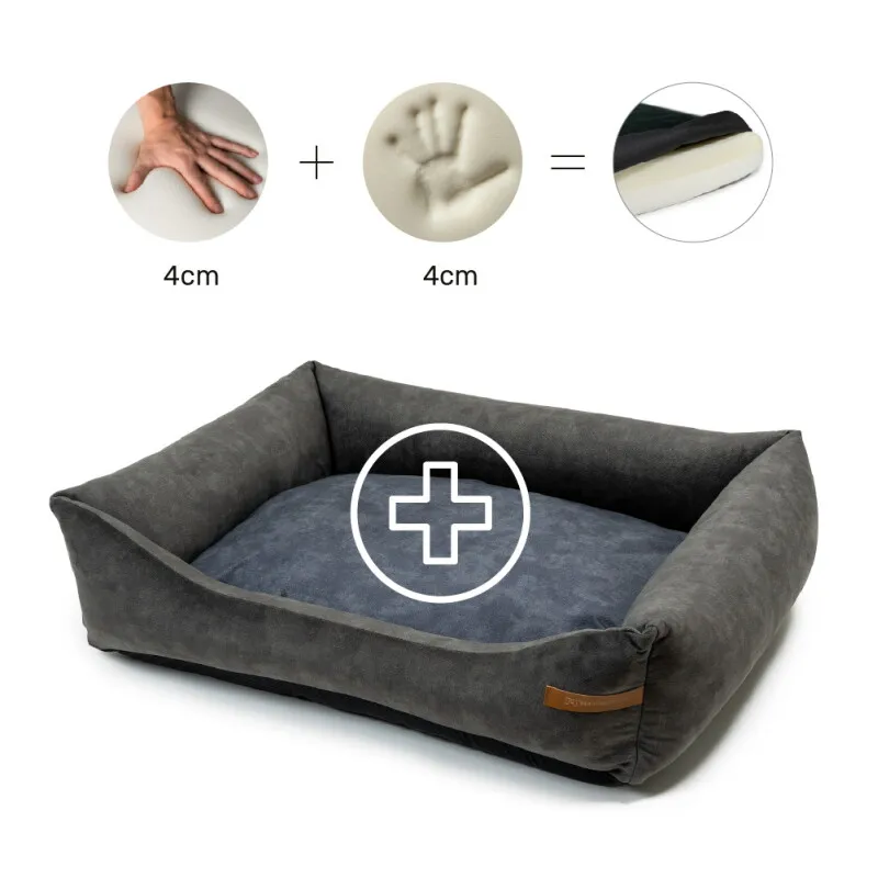 Rexproduct Rexproduct Otto Orthopädisches Hundebett Grau S-XL graphit/nature M – Produktbild 1 von 3