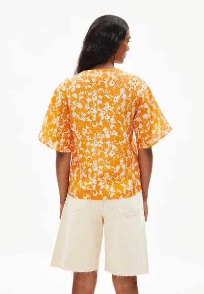 ARMEDANGELS ARMEDANGELS Holmaa - Damen Bluse Relaxed Fit aus TENCEL Lyocell, Mangorange, – Produktbild 2 von 4
