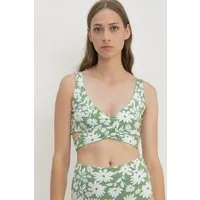 boochen boochen Bikini Top Noja - wendbar, Green moonflower (grün), – Produktbild 1 von 1