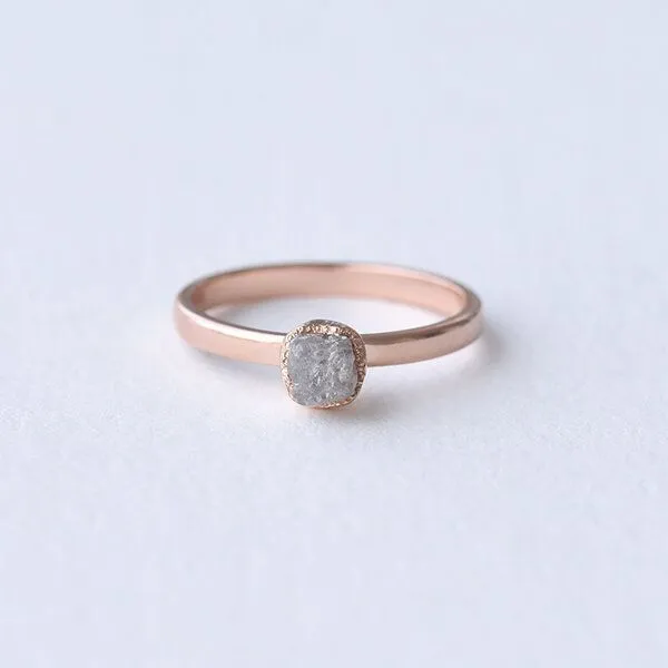 Eppi Eppi Goldring mit Rohdiamant Gianni, Gold, – Produktbild 2 von 4
