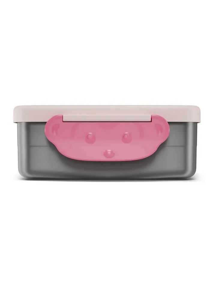 Affenzahn Affenzahn Lunchbox Edelstahl Brotdose, Edelstahl, (Edelstahl Brotdose, 2-tlg., 1x Brotdose, 1x Trennfach), spülmaschinengeeignet bis 45 Grad, Handwäsche empfohlen, Rosa, – Produktbild 3 von 5