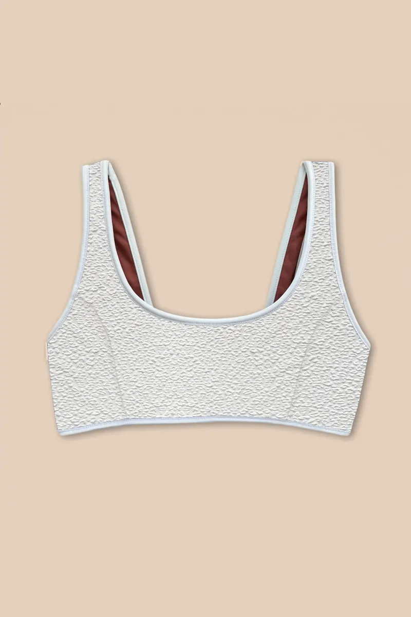 Woodlike Woodlike Damen vegan Bikinioberteil Allie Reversible Weiß / Rose Braun, Braun, – Produktbild 1 von 2