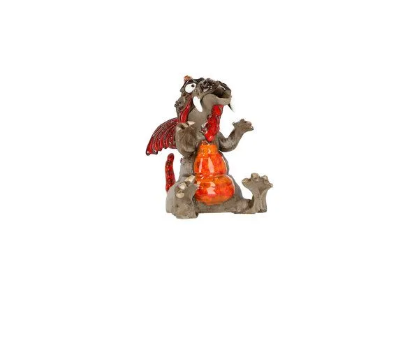 CERAMICdesign CERAMICdesign Räucherdrachen aus Keramik, Grau, – Produktbild 1 von 2