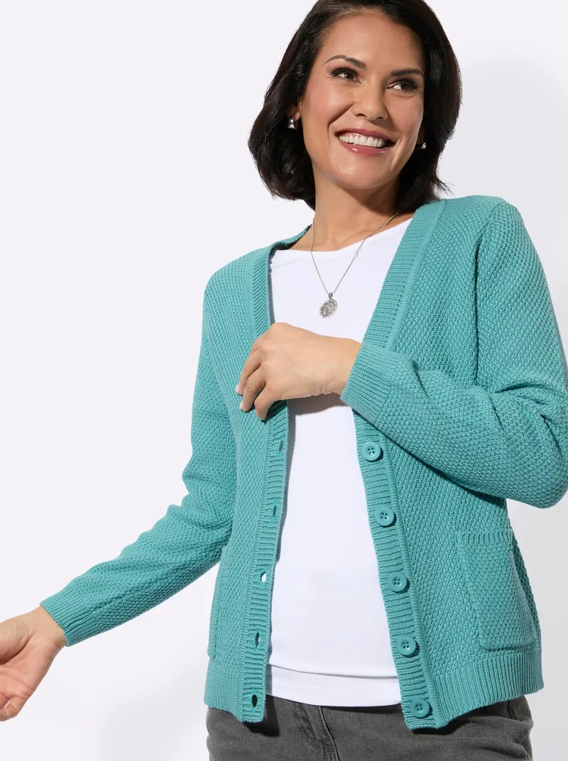 Witt Strickjacke ozean, Ozean, – Produktbild 2 von 2