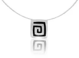 pakilia pakilia Silber Kette Azteken Spirale Fair-Trade und handmade – Produktbild 1 von 1