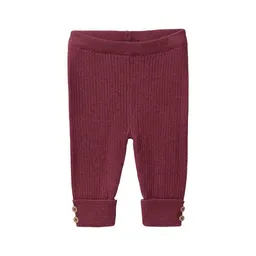 People Wear Organic People Wear Organic Strick Hose, rot mélange – Produktbild 1 von 1