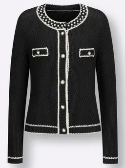 Witt Feinstrickjacke schwarz-champagner-gemustert – Produktbild 1 von 1