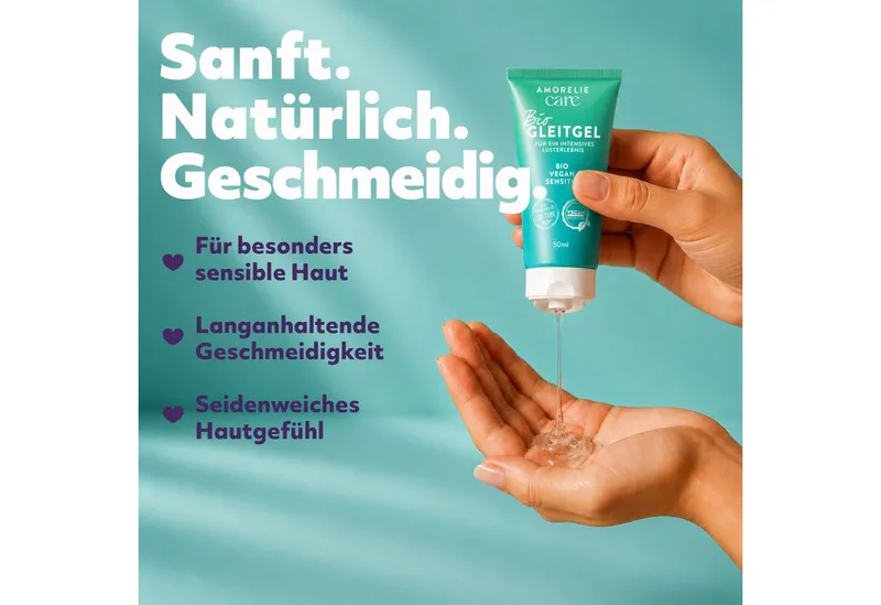 AMORELIE Gleitgel AMORELIE Care Bio Gleitgel wasserbasiert – Produktbild 2 von 5