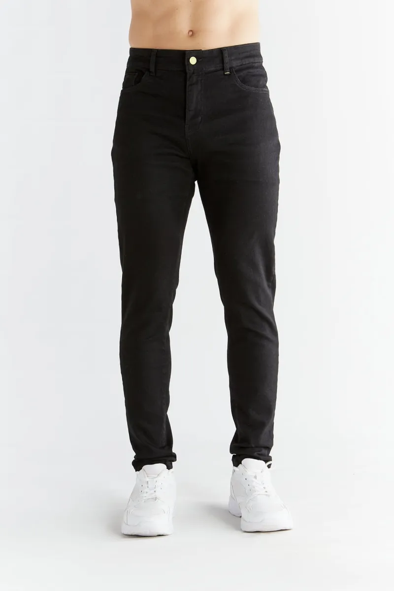 Evermind Evermind Herren vegan Jeans Stretch Skinny Fit Anthrazit, Schwarz, – Produktbild 2 von 2
