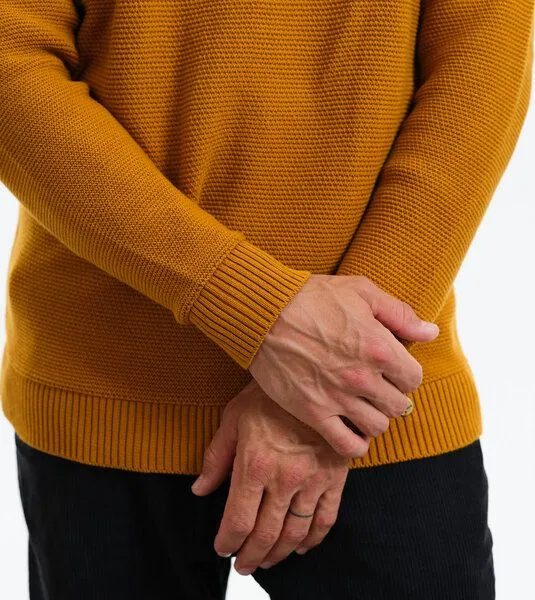 Gary Mash GARY MASH Strickpullover James aus Biobaumwolle, Senf (gelb), – Produktbild 4 von 4