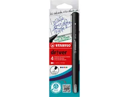 Stabilo STABILO Fineliner "dr!ver" F, 4er-Set, ISCC Plus 94% – Produktbild 1 von 1