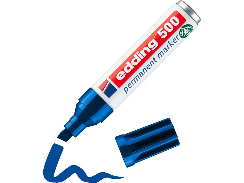 Edding Edding Permanentmarker "500" blau – Produktbild 2 von 3