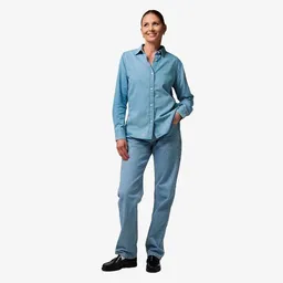 YTWOO YTWOO Damen-Jeansbluse aus Bio-Baumwolle – Produktbild 1 von 1