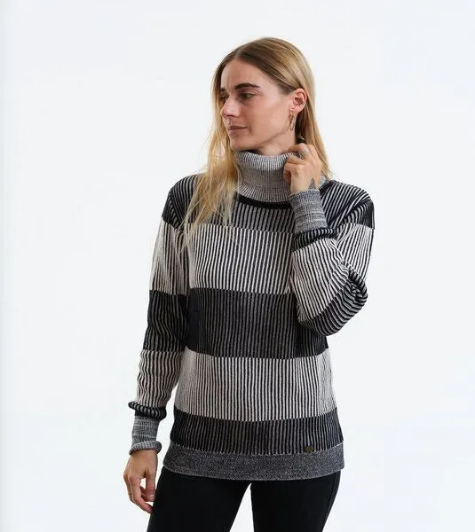 Gary Mash GARY MASH Rollkragenpulli Tioga aus Biobaumwolle, Mélange (grau), – Produktbild 1 von 4