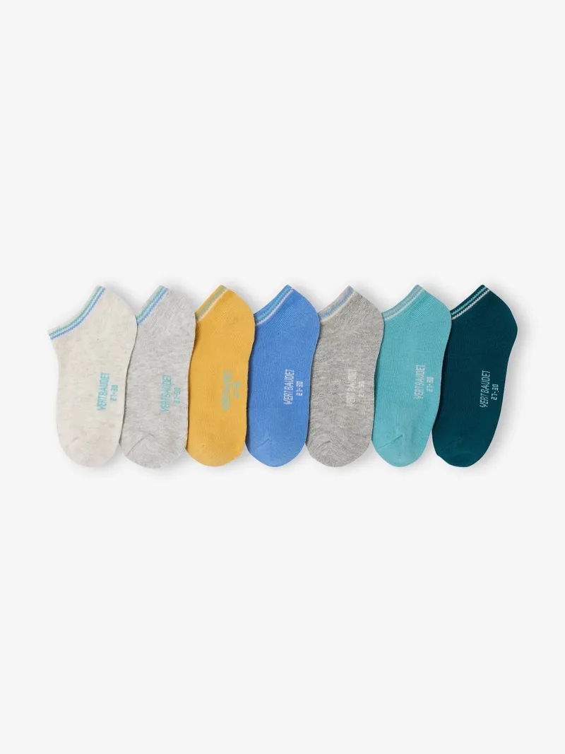 Vertbaudet 7er-Pack Kinder Socken BASIC, Blau, – Produktbild 1 von 2