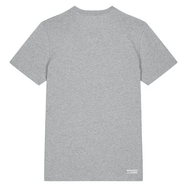 Spangeltangel Spangeltangel bedrucktes T-Shirt, Chemnitz, nachhaltig, Stadt, Herren, Damen, Unisex, Biobaumwolle, Grau meliert, – Produktbild 4 von 4