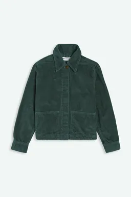 Kings Of Indigo Kings of Indigo Damen vegan Jacke Ota Cord Dunkelgrün – Produktbild 1 von 1