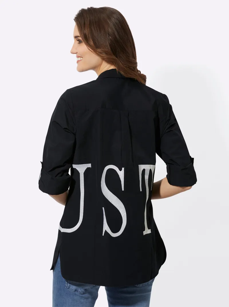 Witt Longbluse schwarz-weiß, Schwarz-weiß, – Produktbild 2 von 2
