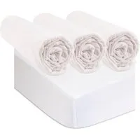 Easy Dort Easy Dort Set 3 Kinder-Spannbettlaken + 2 Matratzenschoner Aus Bio-Baumwolle, Weiß, – Produktbild 1 von 1